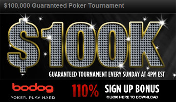 Qualify for Sunday’s $100,000 Poker Tournament thumbnail